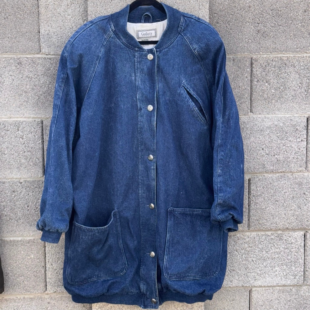 Vintage Gallery Woman Blue Denim Jean JacketWomen's Size 20